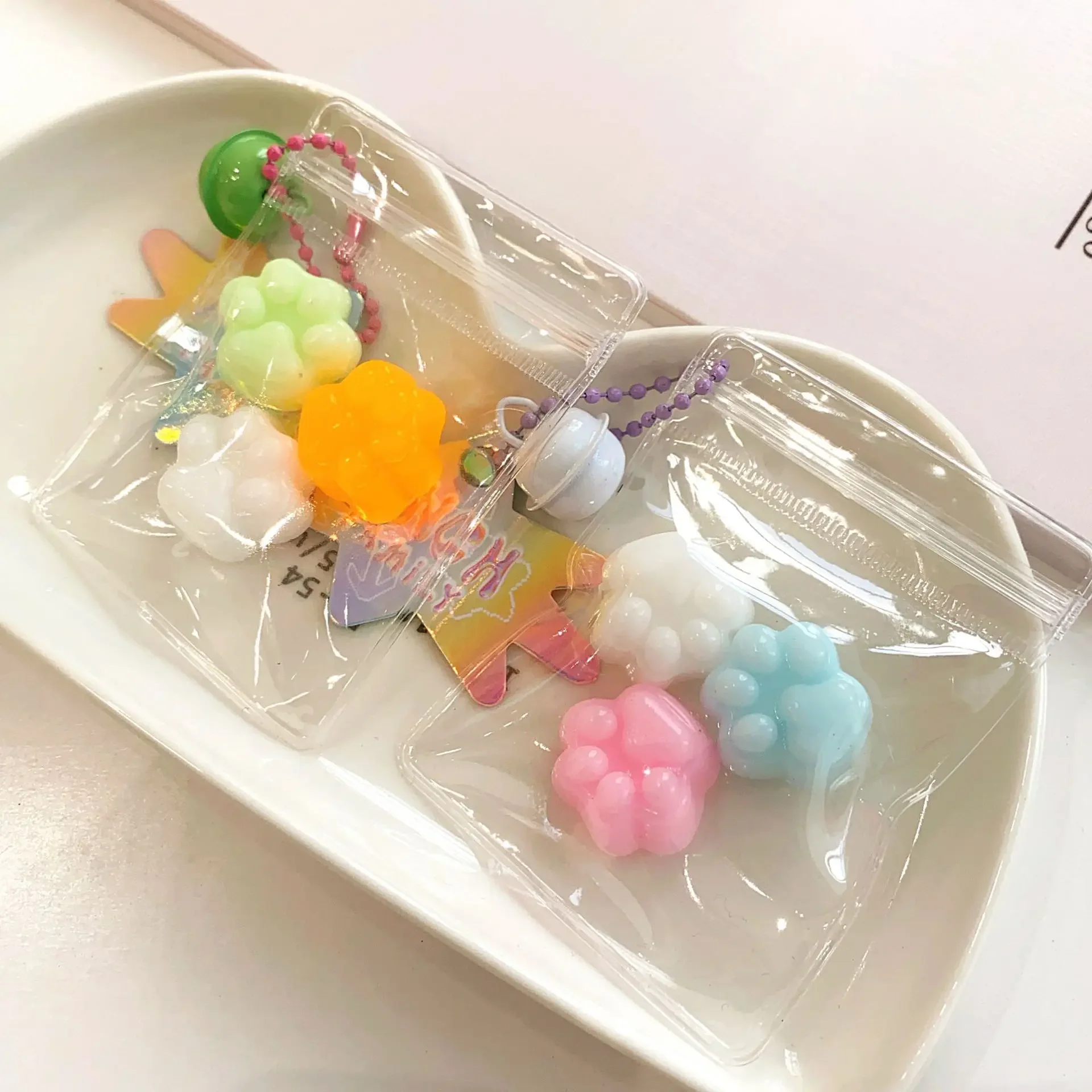 มินิคริสตัล Cat Claw จี้ Koala ความเครียดบรรเทา squishy fidget ของเล่น mochi antistress ผู้ใหญ่เด็กช้า Rebound Sensory ของเล่น