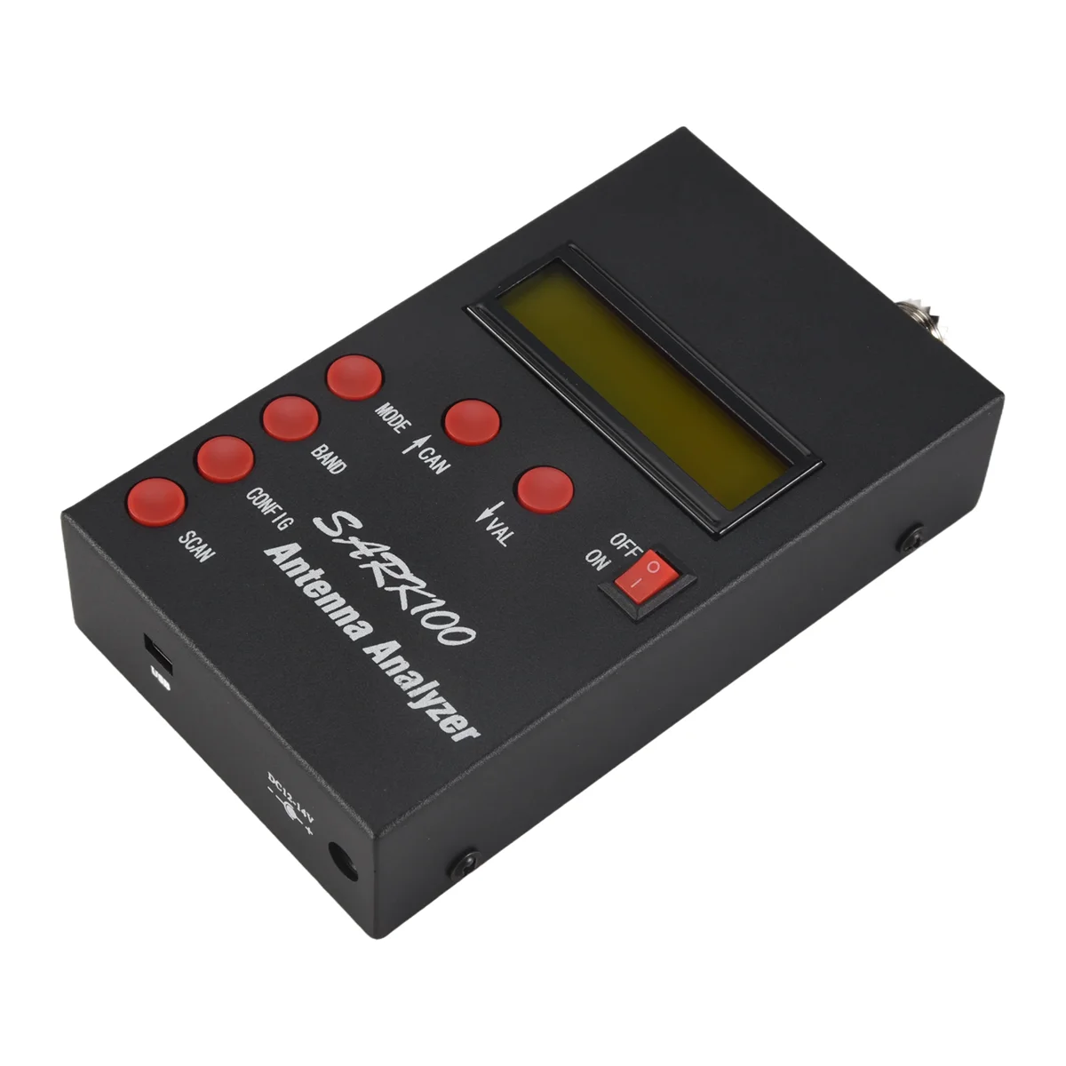 SARK100 Antenna Analyzer Meter 1-60MHz Shortwave SWR Antenna Analyzer with 1.0 to 9.99 SWR Usable Measurement Range