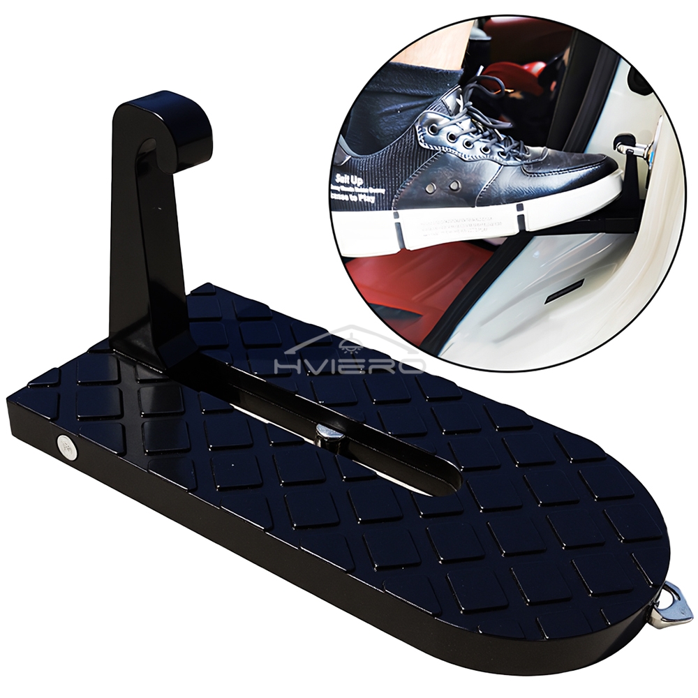 Auto Faltbare Auto Dach Rack Tür Schritt Multifunktions Universal Latch Haken Fuß Pedal Aluminium Legierung Sicherheit Zubehör Ständer