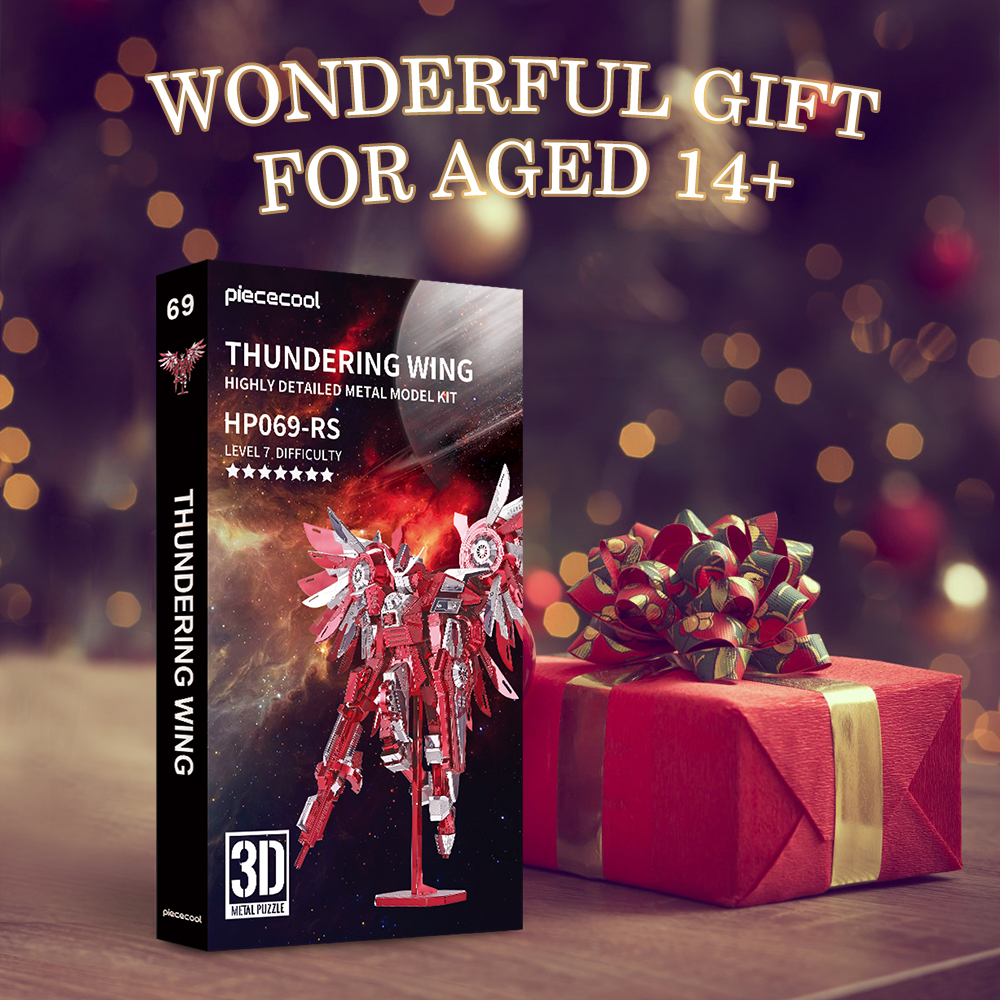 Piececool-rompecabezas 3D de Metal, modelo de ala temblorosa, Kits de construcción, juguete DIY para regalo para adultos y adolescentes