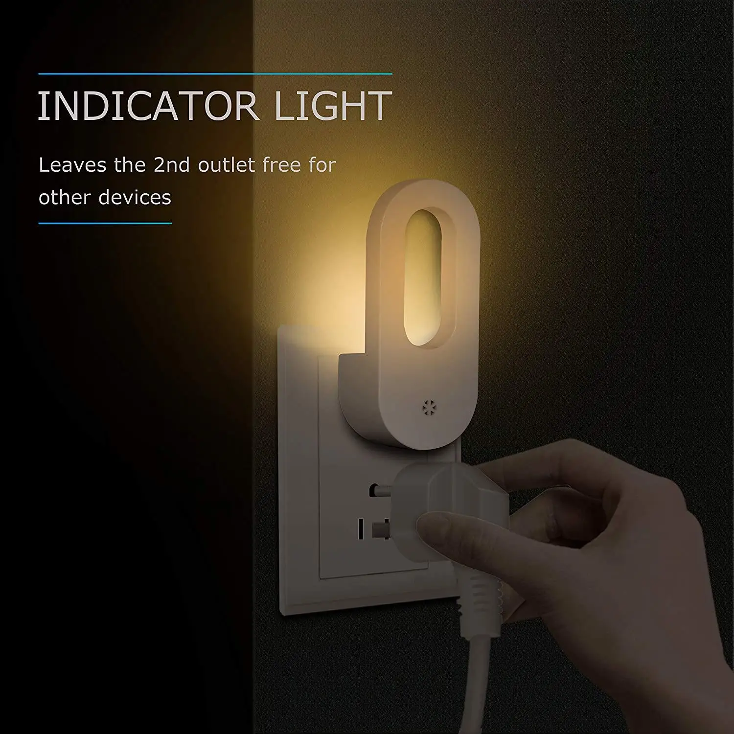 EU/Us-stecker Wand Nachtlicht Steckdose Mit Dämmerung Sensor 1/2 Pcs Warm Weiß Lampe Energiesparende für Kinderzimmer Schlafzimmer