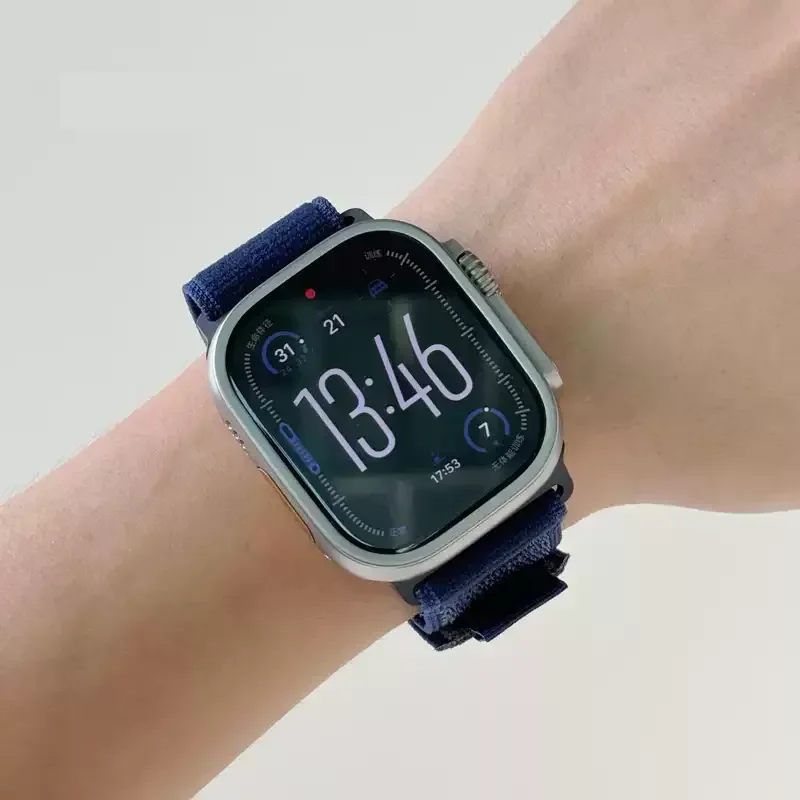 Nylon Trail loop correa For Apple Watch Ultra 2 Band 49mm 45mm 44mm 42mm 46mm 41mm bracelet iWatch Series 10 9 8 7 6 5 SE Strap