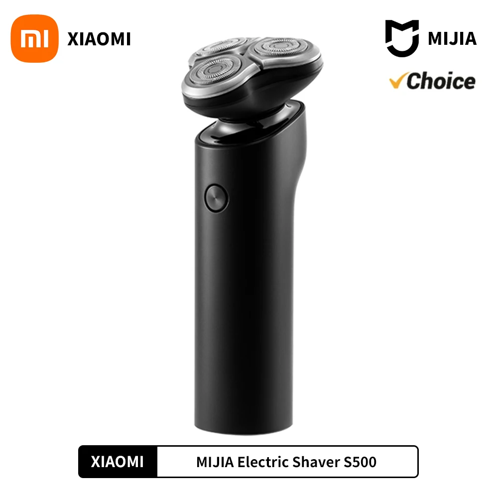 XIAOMI MIJIA S500 golarka elektryczna suche golenie na mokro trymer z potrójnym ostrzem broda pływająca głowica golarka męska elektryczne maszynki do golenia