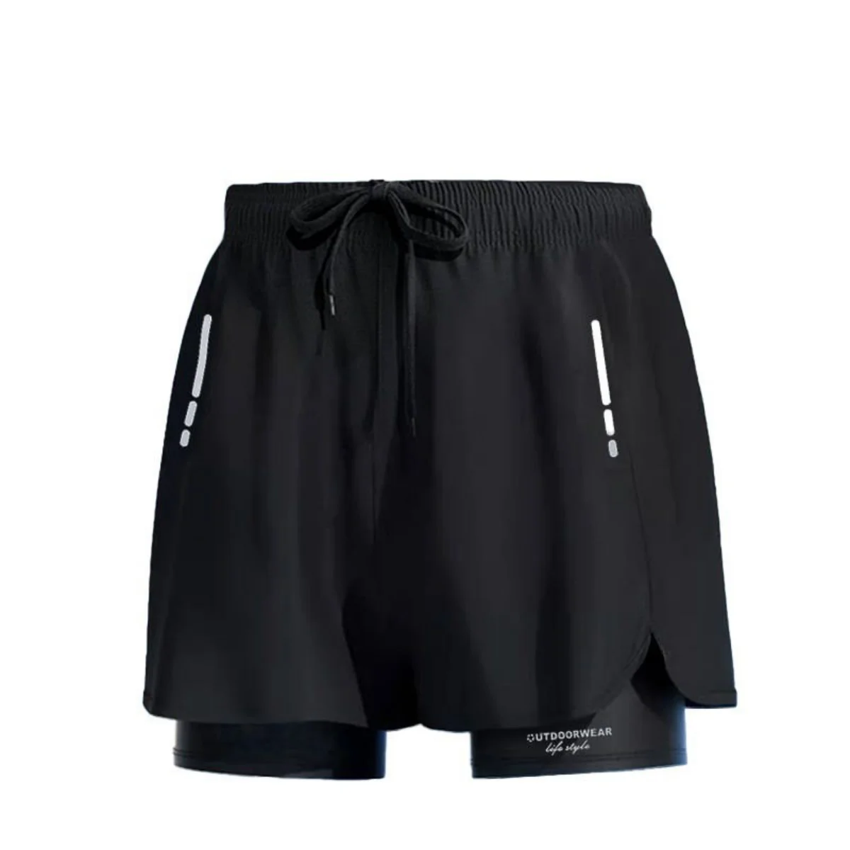 Pantalones de Aloe para hombre, pantalones cortos deportivos, bañadores de dos capas: de secado rápido, elegantes y cómodos para playa, piscina y aguas termales