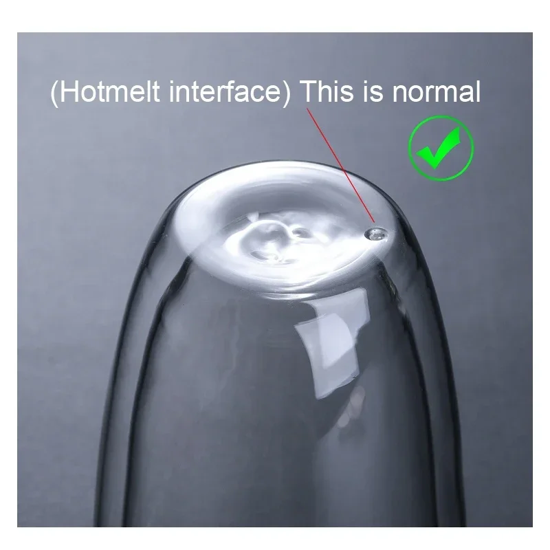 1-6 Chiếc 80-450ML Chịu Nhiệt Treo Tường Đôi Trà Ly Bia Cà Phê Handmade Sáng Tạo Lạnh nước Giải Khát Trong Suốt Drinkware Bộ