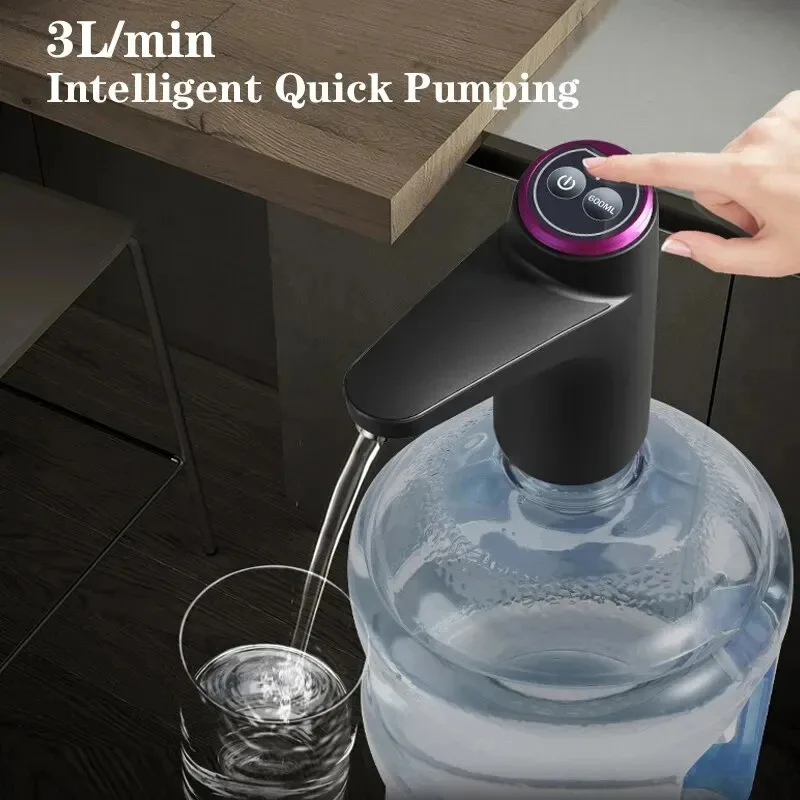 Dispensador de agua eléctrico automático, bomba de agua con barril USB, botella de agua, interruptor de botella para beber de galones, aparatos de tratamiento de agua