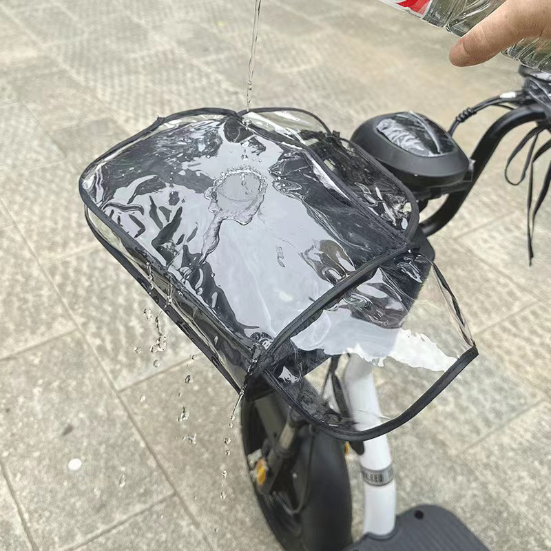 Waterproof Handlebar Mittens Motorcycle Large Rain Cover Transparent Windproof Handlebar Mittens Winter Riding Handle Cover