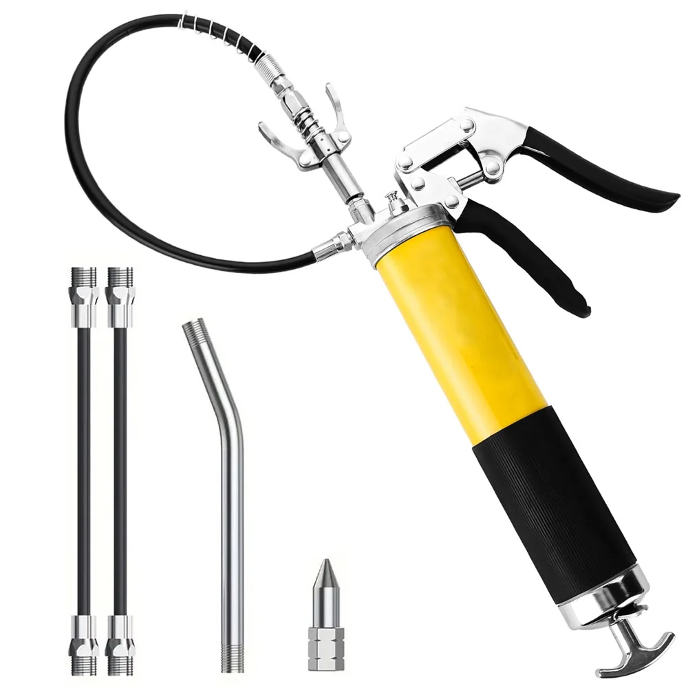 Kit de herramientas para grasa de aceite, kit de herramientas para grasa de agarre resistente de 7000PSI, herramientas de mantenimiento de alta resistencia para lubricación de aceite y automóviles, camiones SUV