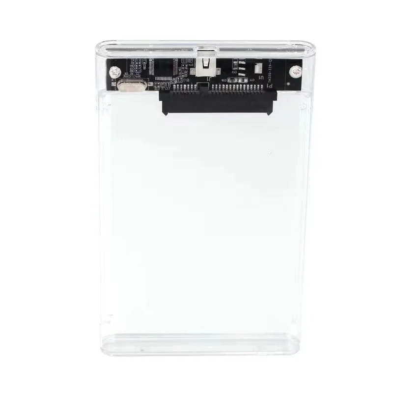 2.5-Inch SATA HDD/SSD Enclosure with Transparent Design, Universal USB 2.0 External Conversion Kit