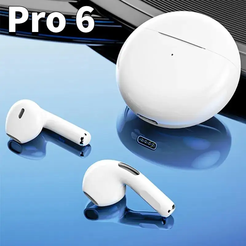 Nuevos auriculares inalámbricos Pro 6 TWS con micrófono Fone auriculares Bluetooth auriculares deportivos para correr para Apple IPhone Xiaomi Pro6