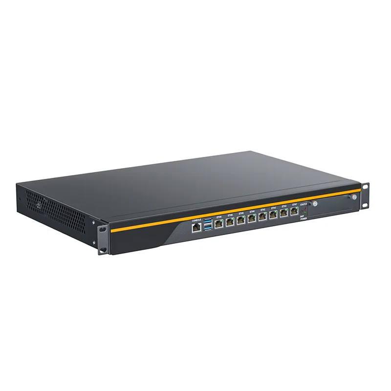 1U стойка LGA1151 брандмауэр прибор i7 9700 i5 9400 i3 9100 E3-1245V5 8 LAN 2/4 10G SFP pfSense OPNsense Mikrotik сервер