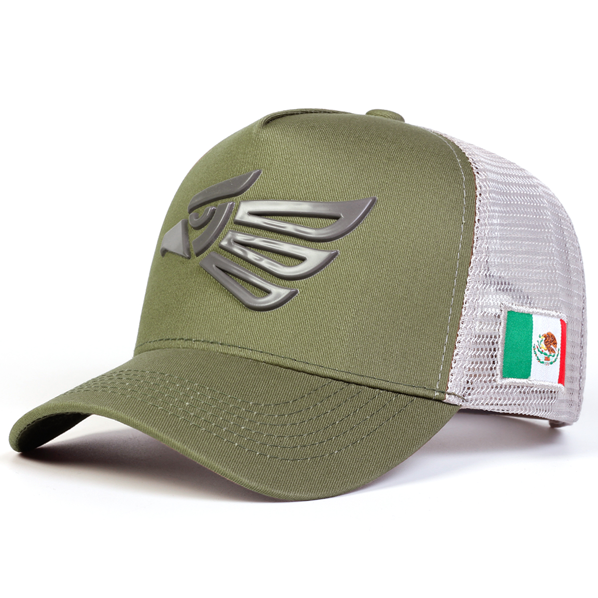 Unisex Mexican Eagle Label Baseball Net Caps Outdoor Adjustable Spring and Summer Casual Sunscreen Hat