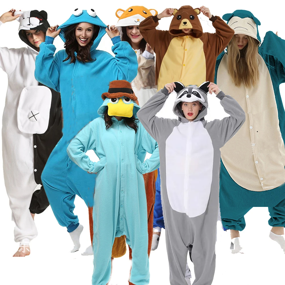 Männer Einteiliges Pyjama, Tier Kigurumi( XXL Anzug 180-200CM) onesie Für Erwachsene Frauen Volle Körper Pyjama Cartoon Cosplay Kostüm