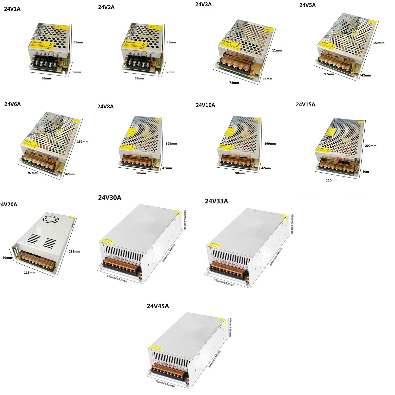 VUSUM Beleuchtung Transformator AC110V-220V zu DC 5V 12V 24V 48V Netzteil Adapter 2A 5A 10A 15A 20A 30A LED Streifen Schalter Fahrer