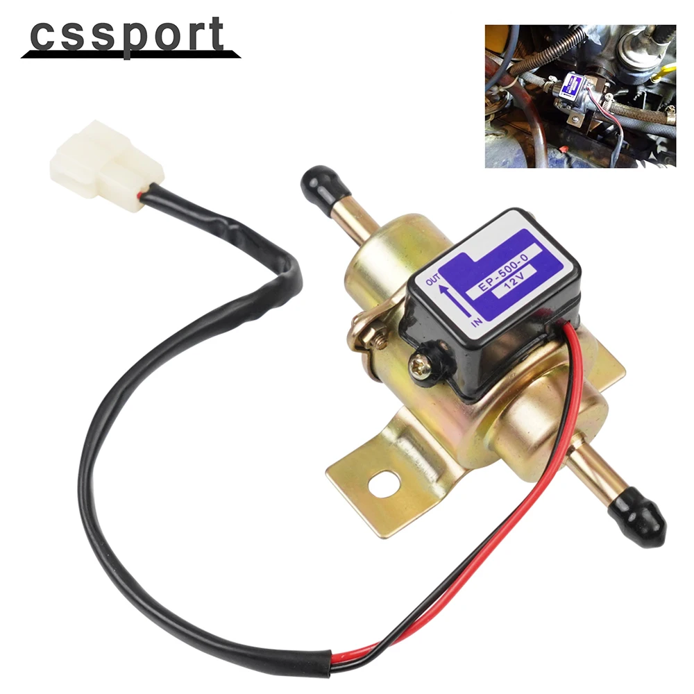 Universal 12V Elektroauto Kraftstoffpumpe Diesel Benzin Benzin EP500-0 035000 -0460 12585-52030 1258552031   EP500 FP-1010-G