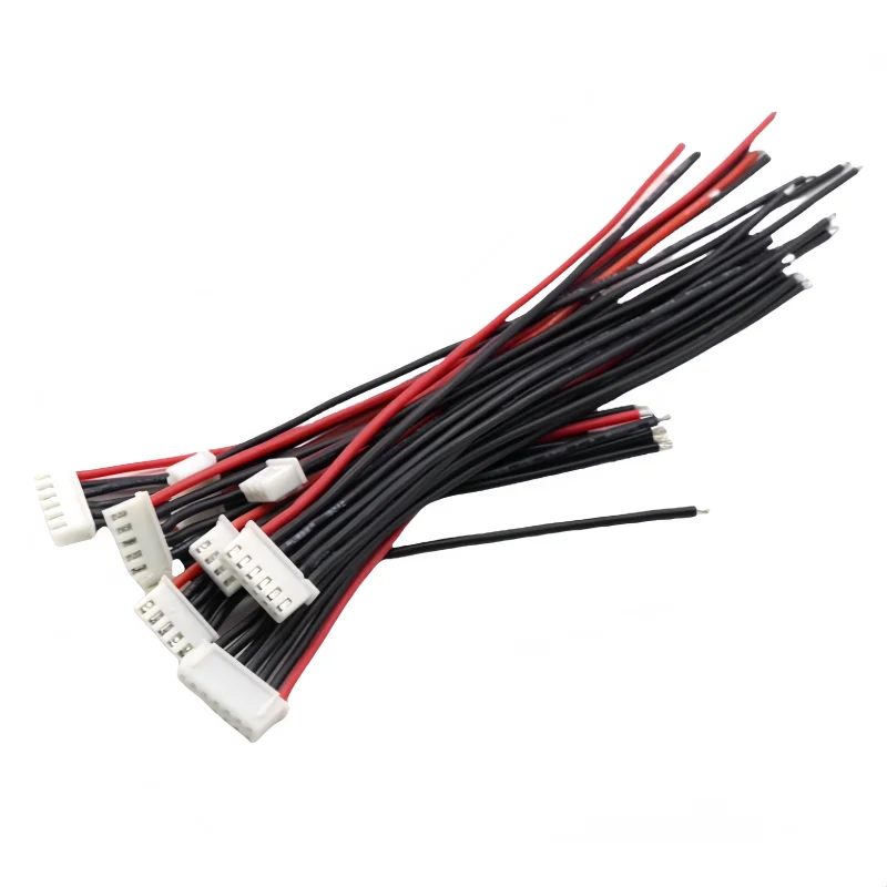 10 unids/lote 2S 3S 4S 5S 6s cable de silicona 15 20 30cm línea de carga de equilibrio B6 enchufe de carga de equilibrio línea de montaje de batería de litio