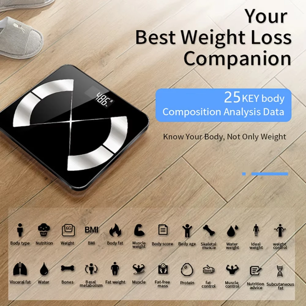 Smarts Body Fats Scale with Display Digital High Accuracy Weighing Machine for Fitness Room Decoration For Home