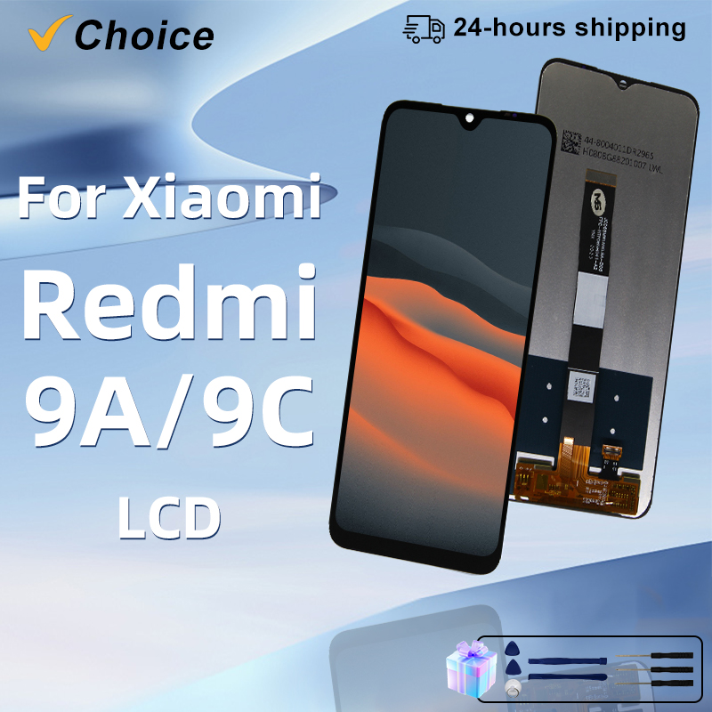 CHOICE 6,53 "IPS Für Xiaomi Redmi 9A LCD Display M2006C3LG Touchscreen Digitizer Für Redmi 9C LCD Ersatzteile mit Rahmen