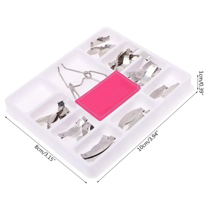 Kit universal da matriz dos matrizes do metal contornos da sela dental com clipse da mola