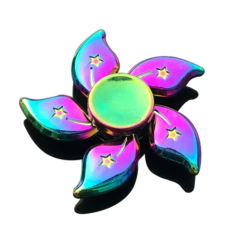 28 รูปแบบ Fidget Decompression ของเล่น Spinner Finger Spinner โลหะสายรุ้งสีโลหะผสมโลหะ Anti-ความวิตกกังวลของเล่นสําหรับเด็กผู้ใหญ่ของขวัญ