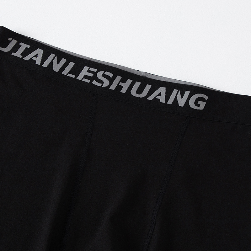 1/5 Stück Herren Plus Size Schwarz und Weiß Lange Sportunterwäsche Laufen Fitness Basketball Fußball Shorts mit elastischer Taille Teenager