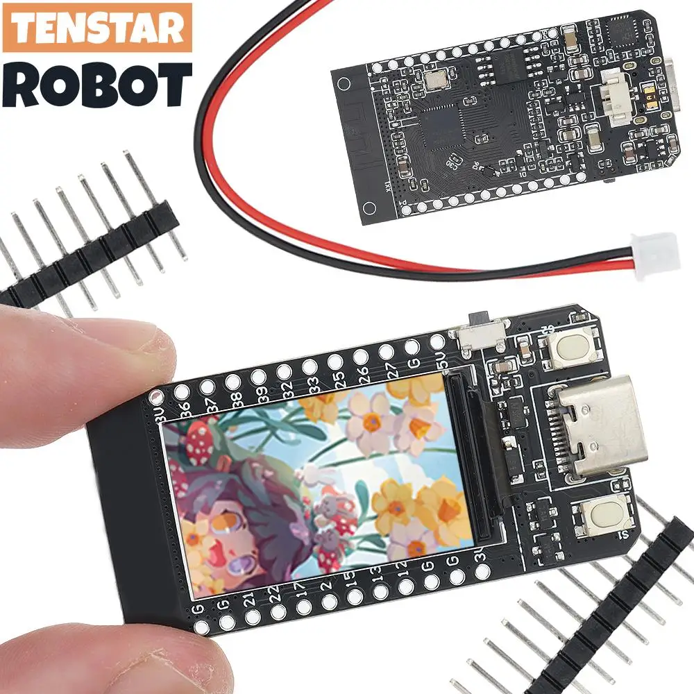 TENSTAR T-Display ESP32-D0WD CH9102 Chip 16 MB WiFi Und Bluetooth-Kompatibel Modul Entwicklung Bord 1,14 Zoll LCD Steuerung