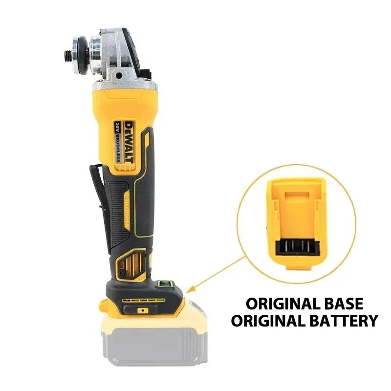 DEWALT-amoladora angular de litio de alta potencia, máquina pulidora multifuncional, cortadora Industrial, interruptor de empuje lateral