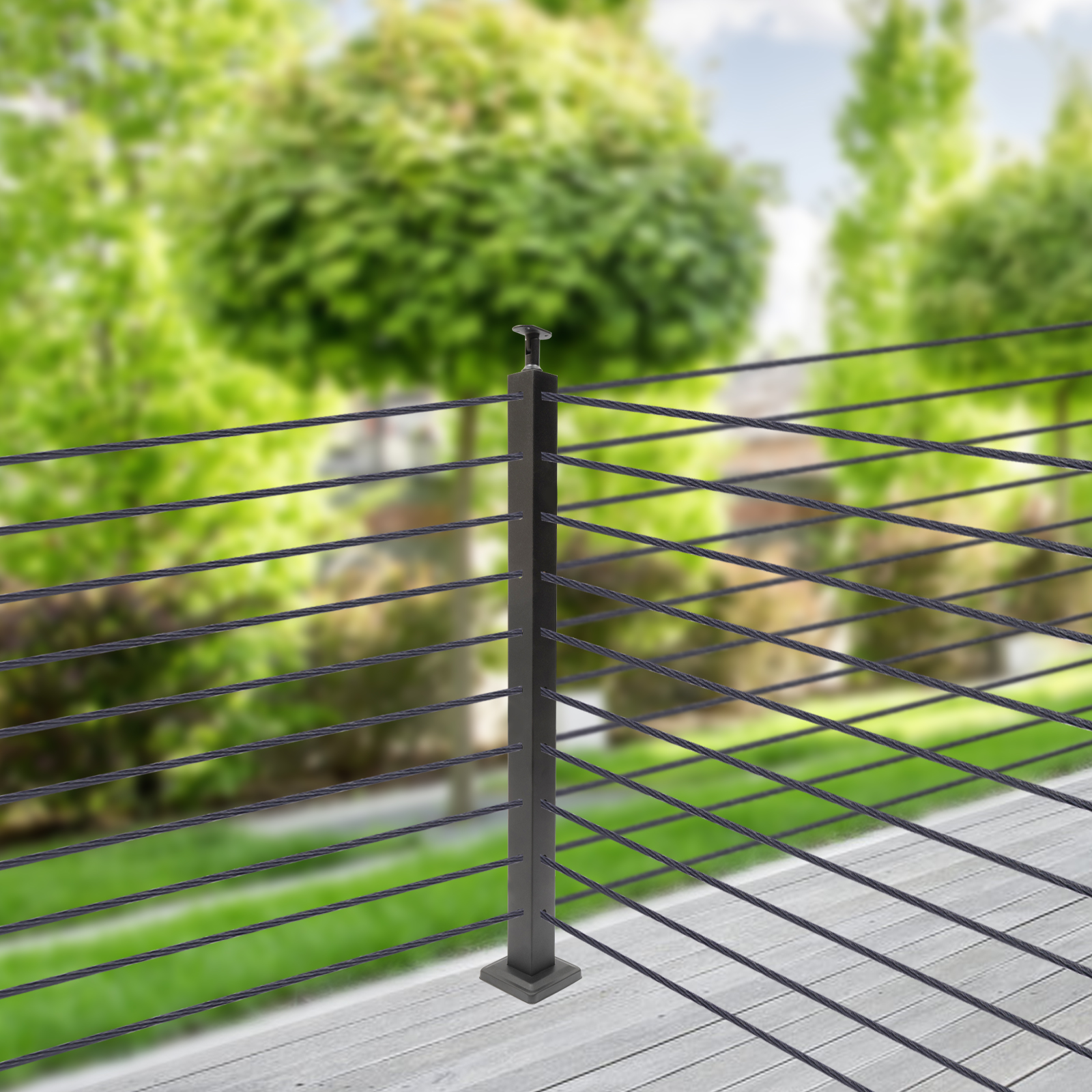 Stainless Steel Cable Railing, 36 Inches, Pre-Drilled Holes, Strong Load-Bearing (220 lbs), Suitable for Indoor and Outdoor Appl