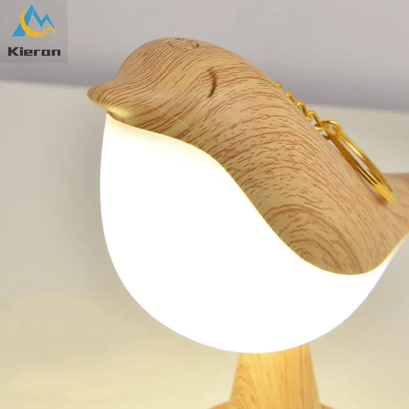 Lámpara Led nórdica moderna de Urraca para escritorio, lámpara de noche para dormitorio, estudio, sala de estar, decorar lámparas de pie táctiles para pájaros, lámpara de aromaterapia para coche