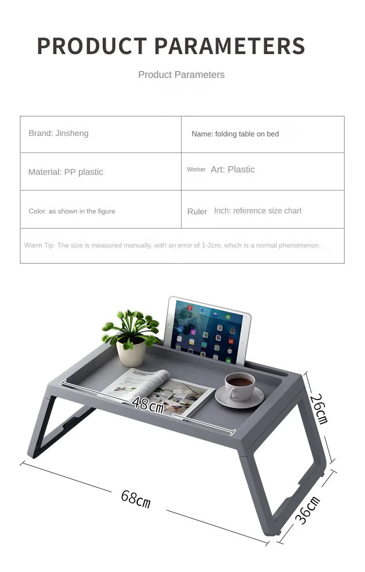 Simple and Stylish Bed Folding Table Student Dormitory Laptop Table Multi-functional Lazy Desk