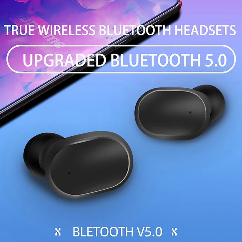 A6S TWS oordopjes Draadloze koptelefoon voor universele telefoons Bluetooth-hoofdtelefoon met microfoon Sport Fietsen Hoge kwaliteit headset