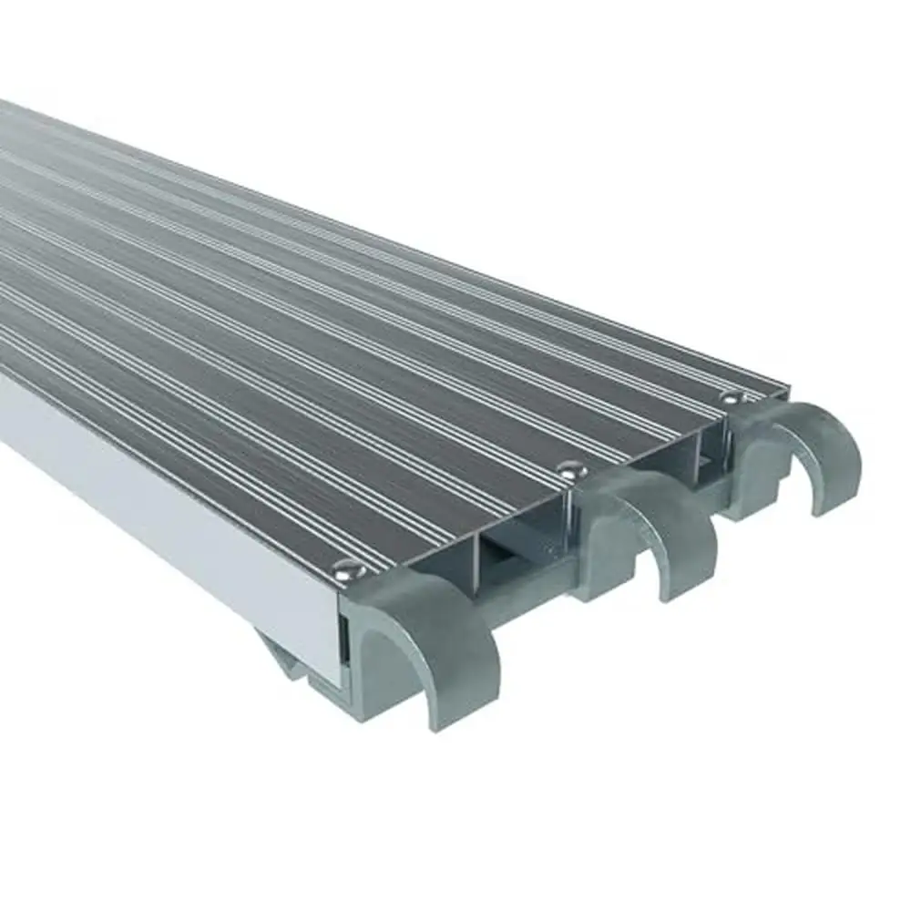Aluminum 7ft. Scaffold Plank 3-Pack 75lbs. psf-Load Capacity Corrosion-Resistant Sturdy Durable Scaffolding Frame Compatible