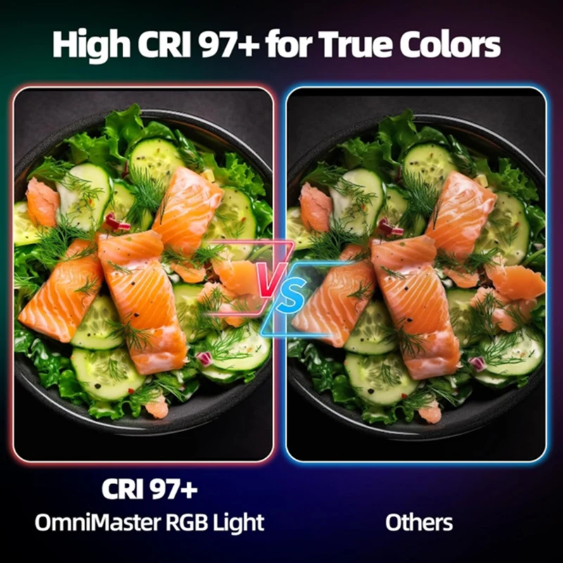 108 LED RGB Luz de câmera com saída colorida Kit de luz de vídeo regulável 2500K-9000K Painel de luz bicolor CRI 95 + recarregável
