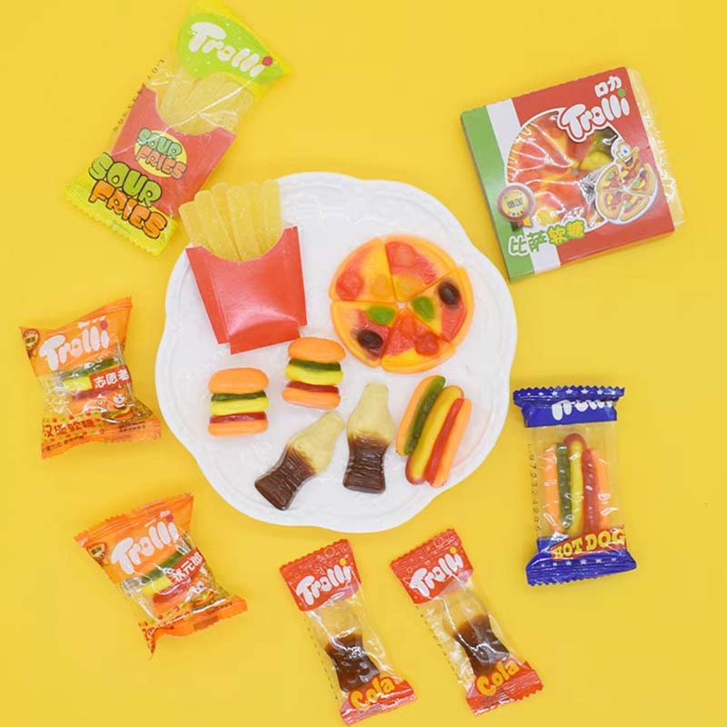 2.4/2.72/3.53/3.71/3.81oz(68/77/100/105/108g)*1 Pack Trolli Gummi shape Candy