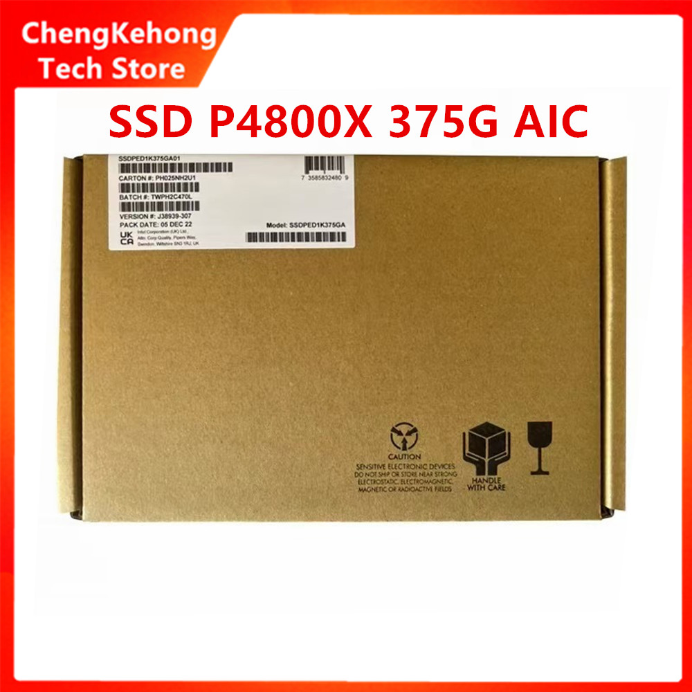 新オリジナル SSD P4800X 375 ギガバイト 750 ギガバイト PCIe NVMe ハーフハイトカード SSD ソリッドステートドライブ挿入カード AIC インテルオプタン DC P4800X