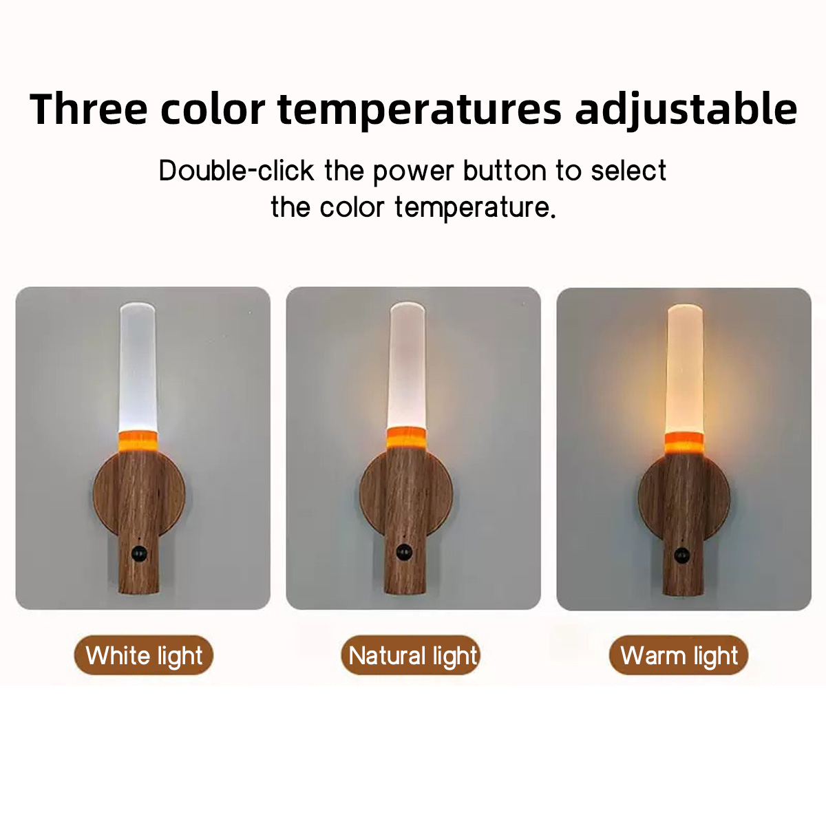 Luz LED nocturna con Sensor inteligente, lámpara de pared magnética recargable, pasillo, escalera, armario de baño, luz decorativa de ambiente