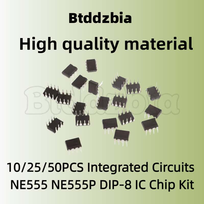 10/25/50PCS Integrierte Schaltkreise NE555 NE555P DIP-8 IC Chip Kit