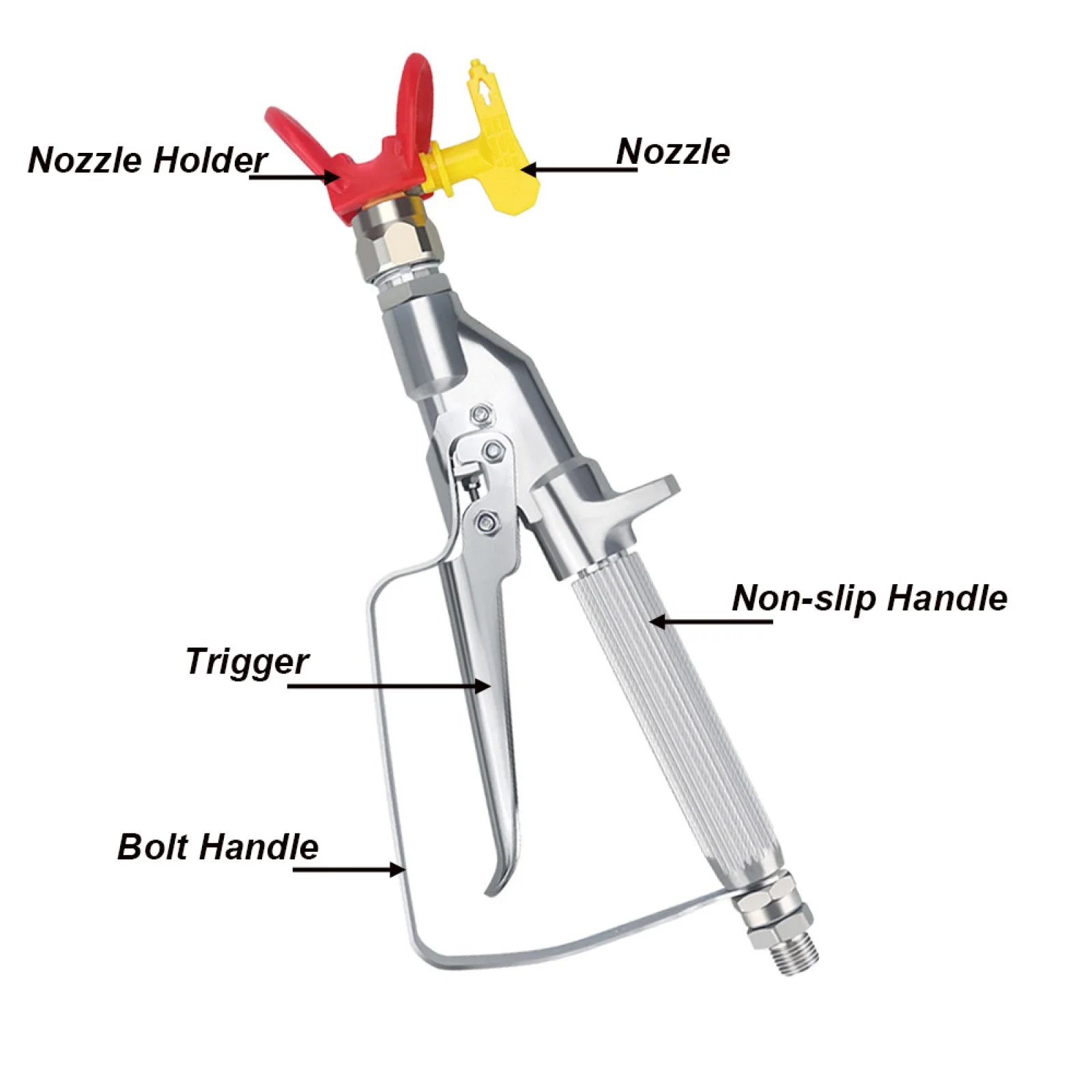 5000PSI High Pressure Airless Paint Spray Gun With 517 Tip & Airless Spraying Machine And Nozzle Guard Pump Sprayer