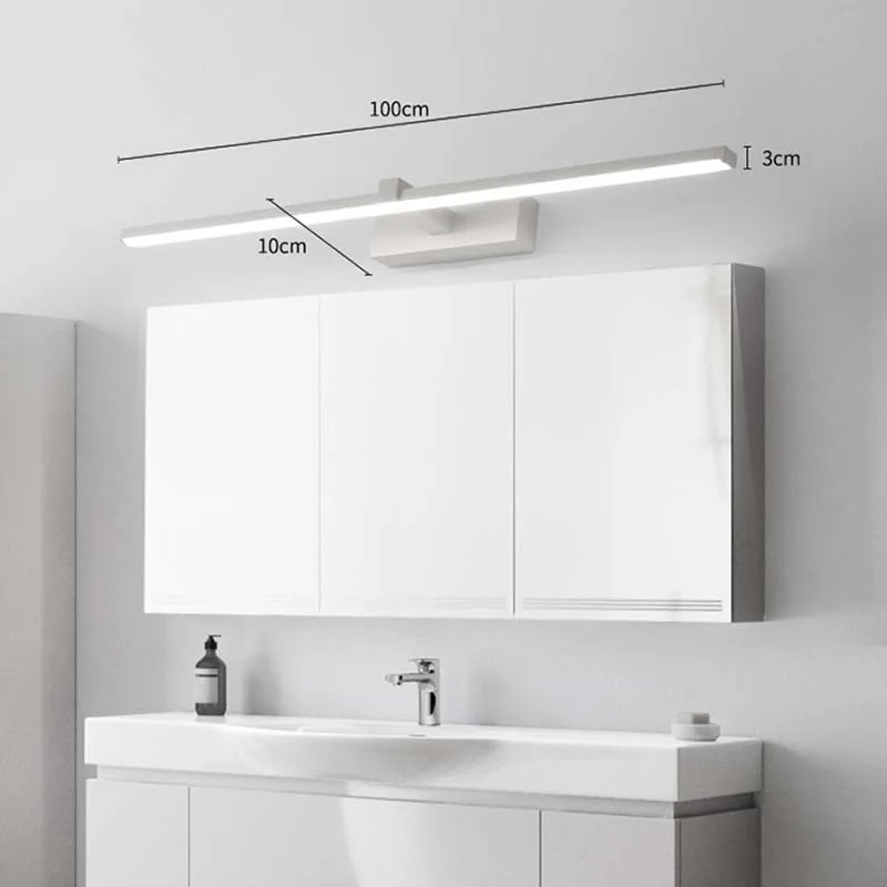 Lámpara de pared LED moderna para estudio, dormitorio, mesita de noche, candelabro de pared, lámpara de espejo de baño, accesorio de iluminación de espejo de maquillaje interior