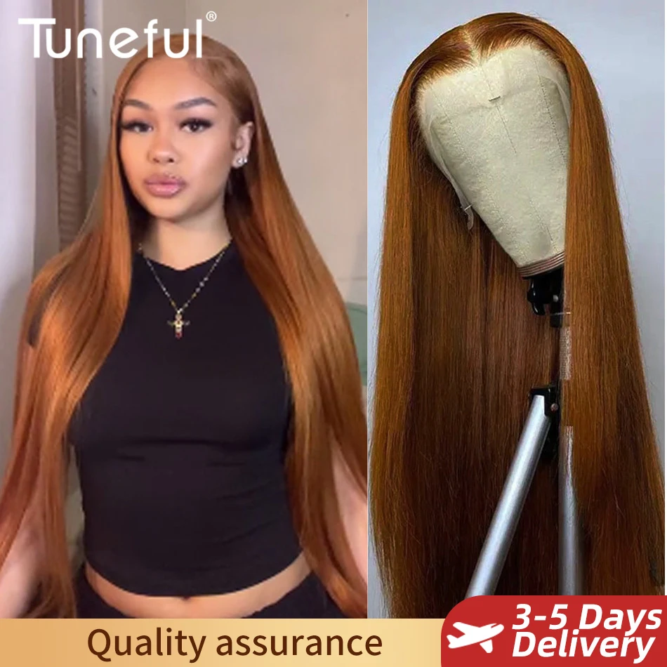 13x6 gengibre loira colorido perucas dianteiras do laço do cabelo humano 180% hd perucas frontais do laço em linha reta mel loira cor perucas de cabelo humano