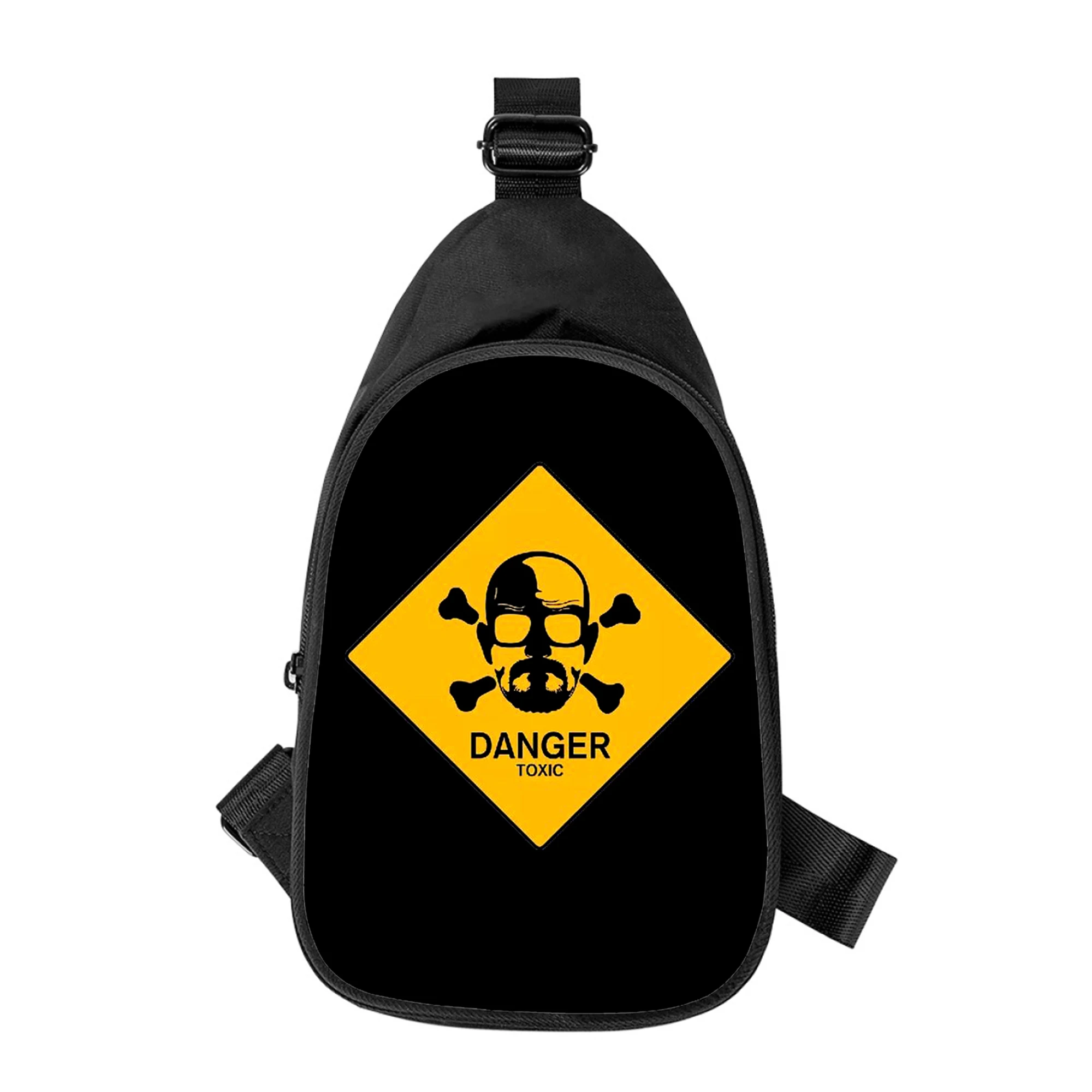 Мужская нагрудная сумка с 3D-принтом во все тяжкие