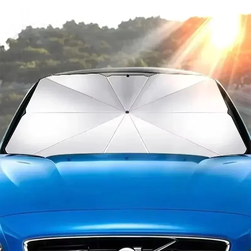 Parasol para coche, cubierta parasol para ventana delantera de coche, cubierta parasol para coche, accesorios de protección para parabrisas de coche