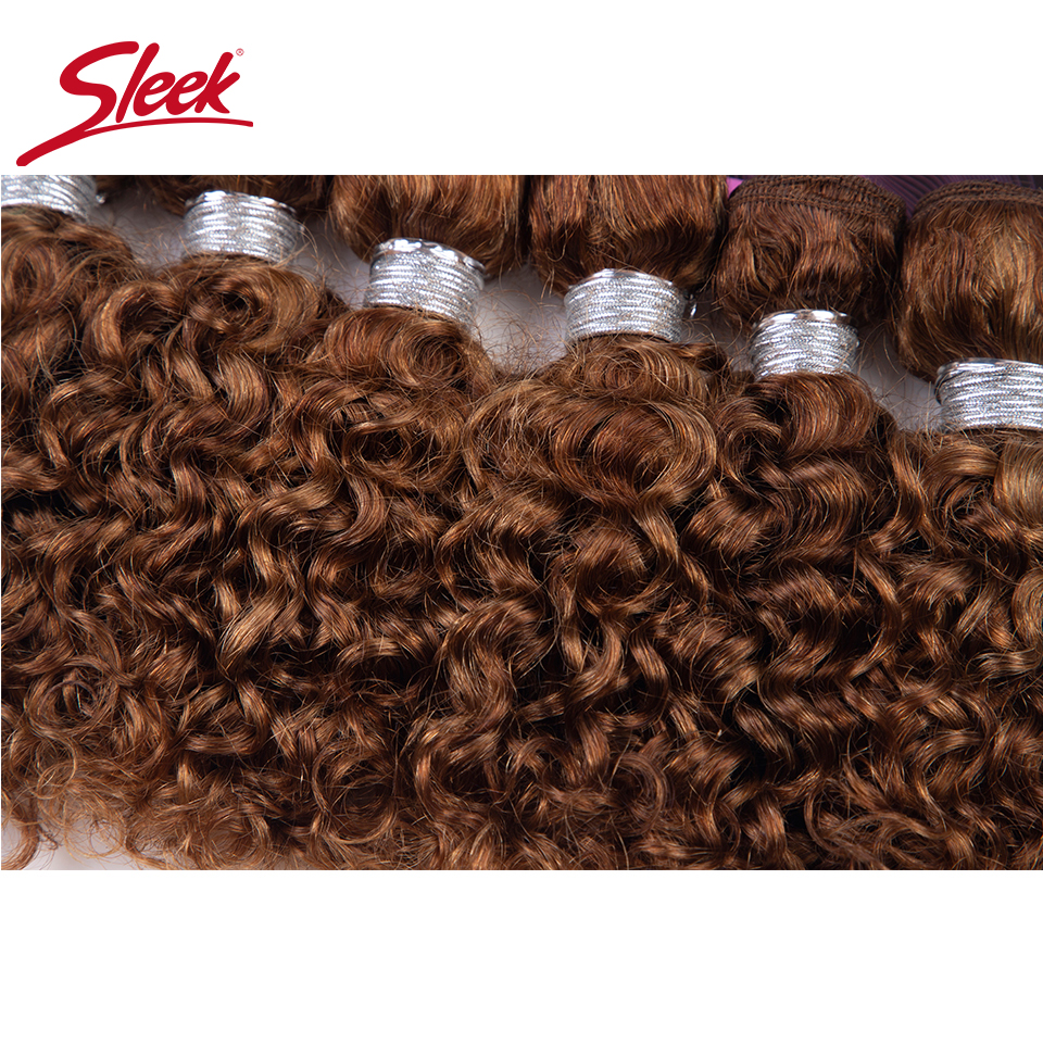 Elegante brasileño rizado rojo 99J Rubio 27/30 Color jengibre F4/30 cabello humano Remy Natural 6 oferta de extensiones 190 gramos por lote