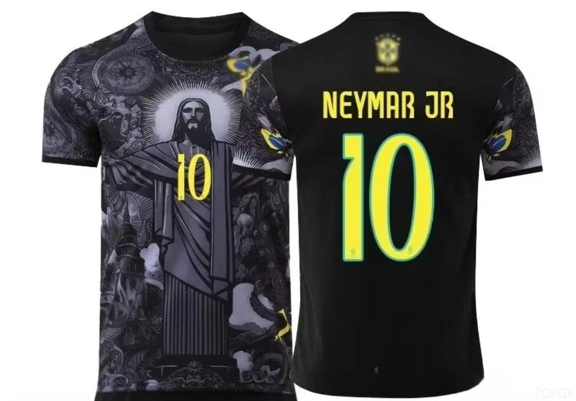 25 New Football Training T-Shirt Special Edition Brazilian Jesus Redeemer 3D Print Quick Dry Breathable Sports Short Sleeve Tops