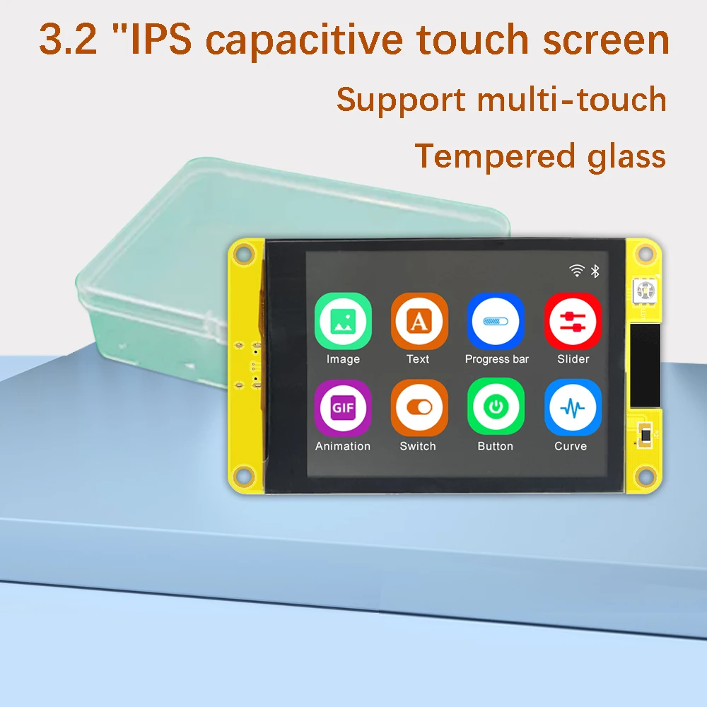 ESP32 Arduino LVGL WIFI & Bluetooth Entwicklungsboard 3,2" 240*320 IPS Smart Display Bildschirm 3,2 Zoll IPS LCD TFT Modul Touch