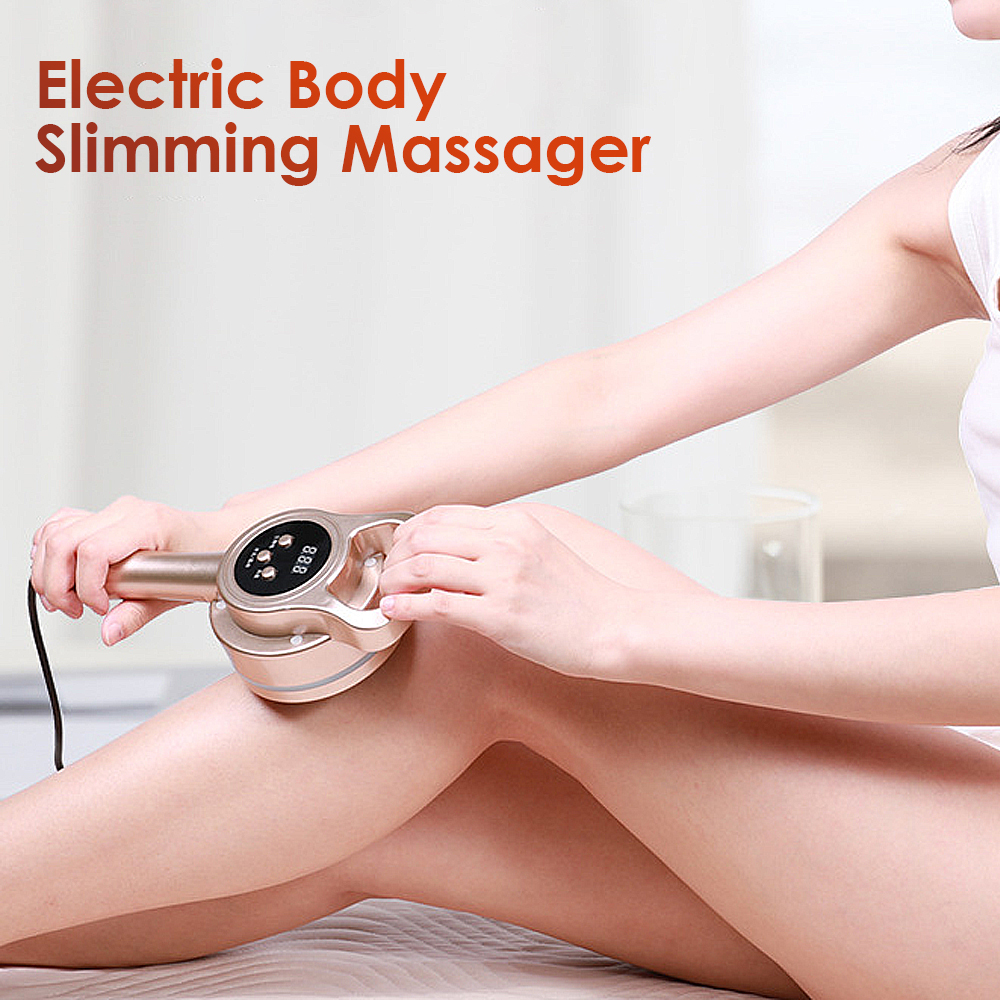 Elektrische Meridian Pinsel Körper Abnehmen Heizung Schaben Massage Anti Cellulite Fatburner Mikrostrom Guasha Lymphdrainage