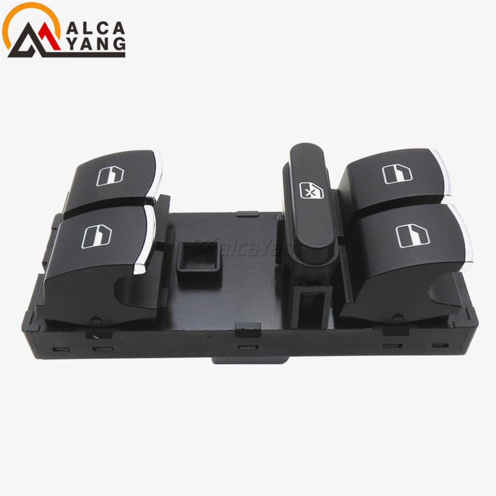 5ND 959857 Botão de controle do interruptor mestre da janela elétrica para vw jetta tiguan golf gti mk5 mk6 passat b6 cc seat leon mk2 5nd 959 857