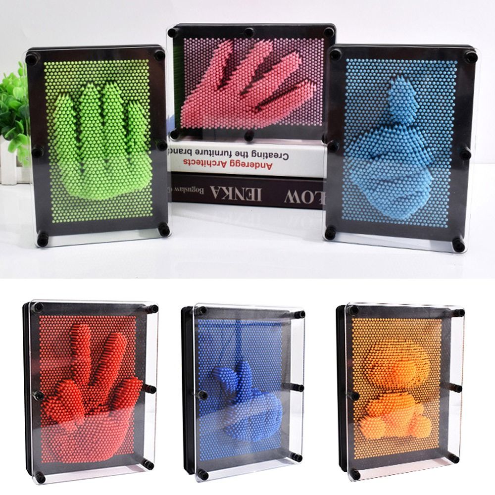 Novelty Kids Gift Clone Fingerprint Painting Pin Art Board Home Decoration Hand Model