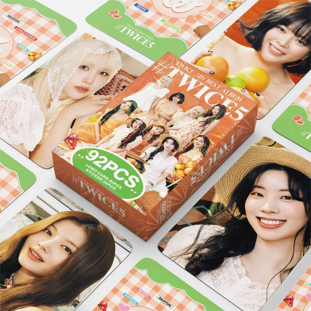 Cartões fotográficos de álbum japonês TWICE 2025 de alta qualidade – 92 unidades de mercadorias projetadas em leque