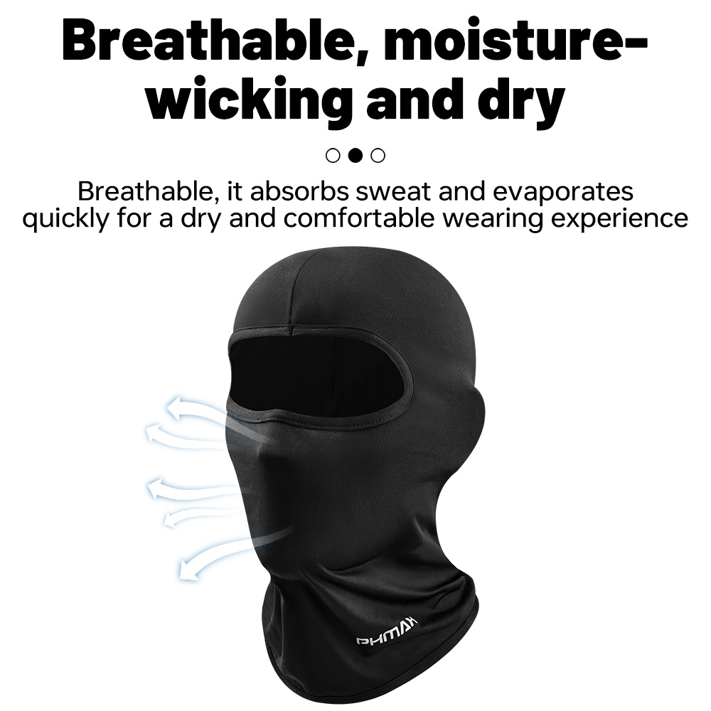 PHMAX fietsmasker winddicht warm ademend volgelaatsmasker mountainbike racefiets stofmasker sport zweet hoofdband